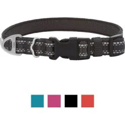 Frisco Outdoor Premium Ripstop Nylon Dog Harness With Pocket & Frisco Outdoor Nylon Reflective Comfort Padded Dog Collar -Frisco 319304 PT5. AC SS1800 V1631139692