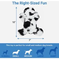 Frisco Cow Plush Squeaky Dog Toy & Playology Scented Dual Layer Ring Dog Toy -Frisco 319488 PT2. AC SS1800 V1630623994