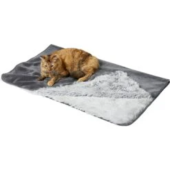 Frisco Sofa Pet Bed With Removable Cover & Frisco Eyelash Cat & Dog Blanket -Frisco 319504 PT5. AC SS1800 V1630619791