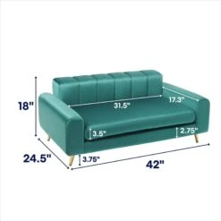 Frisco Elevated Art Deco Dog & Cat Sofa Bed With Removable Cover -Frisco 331623 PT1. AC SS1800 V1680019229