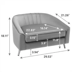 Frisco Elevated Curved Dog & Cat Sofa Bed With Removable Cover 7 Frisco Elevated Curved Dog & Cat Sofa Bed With Removable Cover -Frisco 331628 PT1. AC SS1800 V1657656874