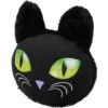 Frisco Halloween Black Cat Round Plush Squeaky Dog Toy -Frisco 344039 MAIN. AC SS1800 V1657657031