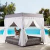 Frisco Outdoor Wicker Canopy Dog Bed 1 Frisco Outdoor Wicker Canopy Dog Bed -Frisco 356071 MAIN. AC SS1800 V1657657125