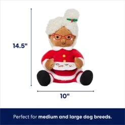 Frisco Holiday Mrs. Claus Plush Squeaky Dog Toy -Frisco 360917 PT1. AC SS1800 V1695046094