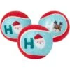 Frisco Holiday Ho Ho Ho Fetch Squeaky Tennis Ball Dog Toy -Frisco 360952 MAIN. AC SS1800 V1694812786
