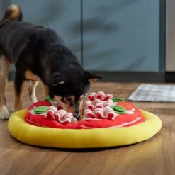 Frisco Pizza Reversible Snuffle Mat, Yellow, Medium -Frisco 363398 PT2. AC SS1800 V1660750521
