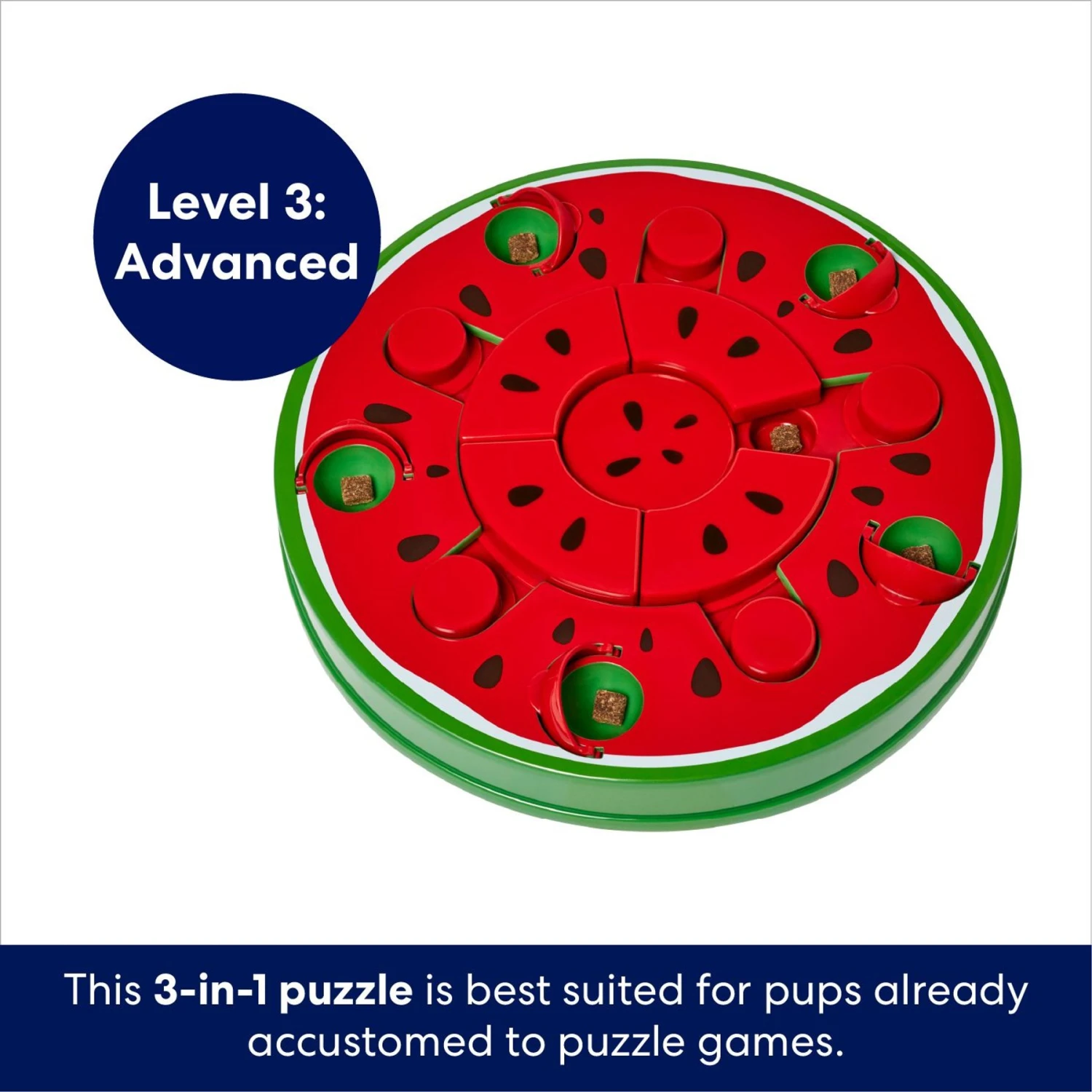 Frisco Watermelon Interactive Puzzle Dog Toy, Advanced 7 Frisco Watermelon Interactive Puzzle Dog Toy, Advanced - Image 5