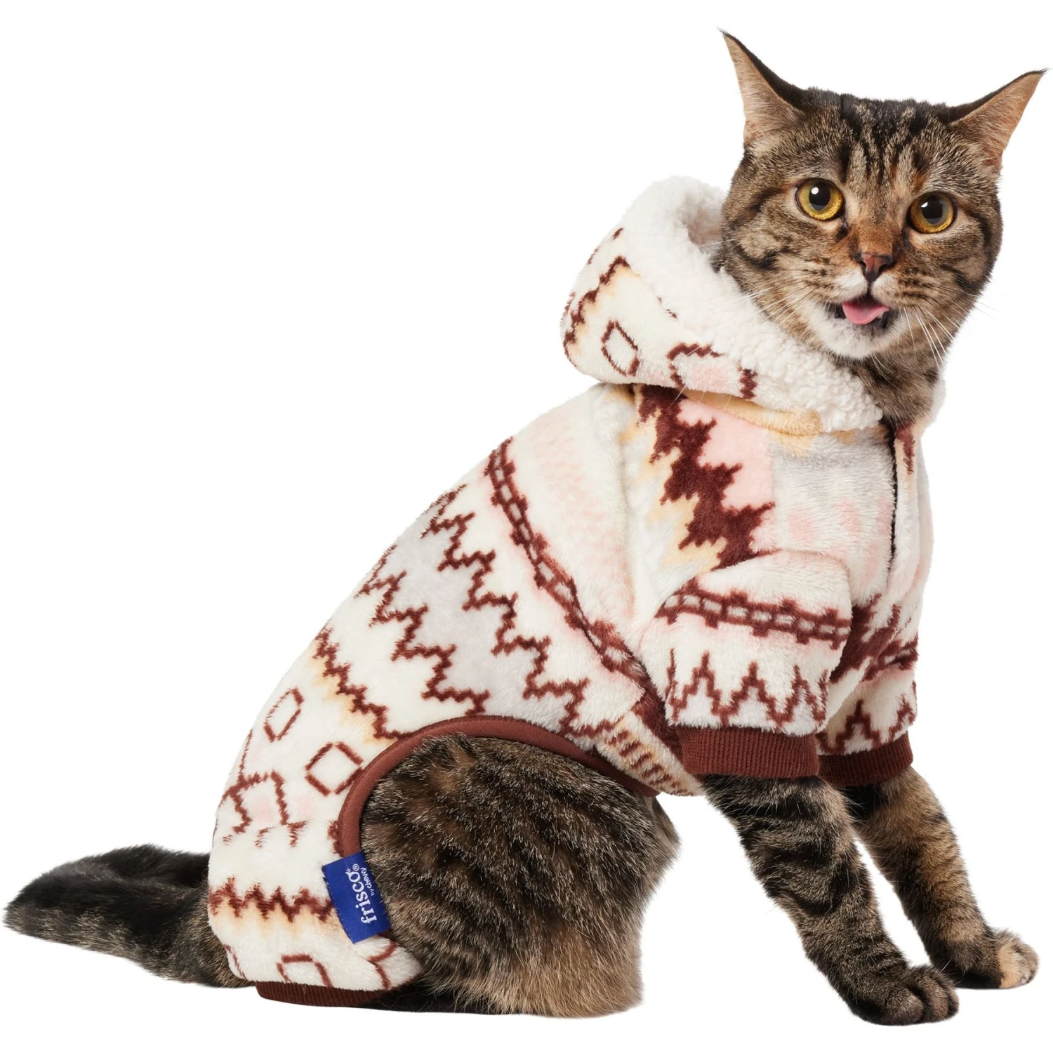 Frisco Fairisle Cozy Plush Fleece Dog & Cat PJs, Cream 5 Frisco Fairisle Cozy Plush Fleece Dog & Cat PJs, Cream - Image 3