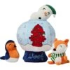 Frisco Holiday Melting Snow Globe Hide & Seek Puzzle Plush Squeaky Dog Toy -Frisco 739910 MAIN. AC SS1800 V1694813278