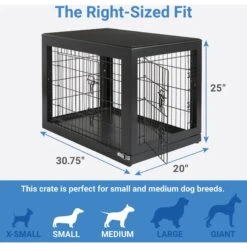 Frisco Double Door Furniture Style Dog Crate, Black & Frisco Swirl Dog Crate Mat 13 Frisco Double Door Furniture Style Dog Crate, Black & Frisco Swirl Dog Crate Mat -Frisco 947710 PT2. AC SS1800 V1693920105
