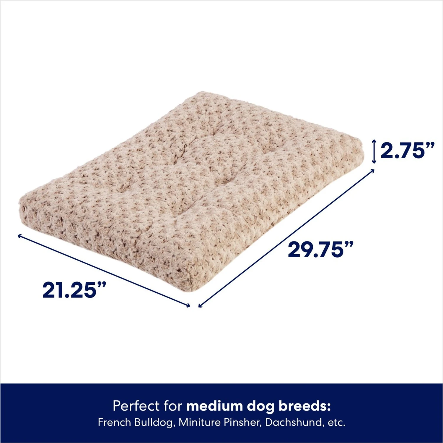 Frisco Double Door Furniture Style Dog Crate, Black & Frisco Swirl Dog Crate Mat 9 Frisco Double Door Furniture Style Dog Crate, Black & Frisco Swirl Dog Crate Mat - Image 7