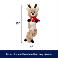 Frisco Holiday Reindeer Bungee Plush Squeaky Dog Toy & Frisco Holiday Snowman Bungee Plush Squeaky Dog Toy -Frisco 986126 PT2. AC SS1800 V1698346244