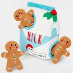 Frisco Holiday Hot Cocoa Hide & Seek Puzzle Plush Squeaky Dog Toy & Frisco Holiday Milk & Gingerbread Cookies Hide & Seek Puzzle Plush Squeaky Dog Toy -Frisco 986142 PT5. AC SS1800 V1698258115